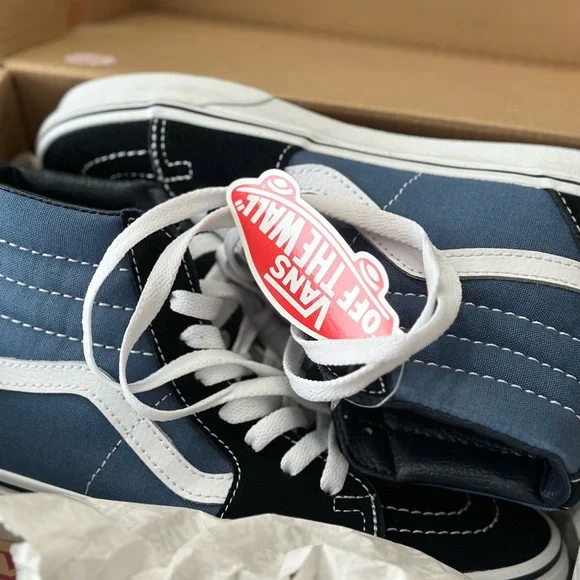NEW🔥 Navy High Top Vans Sneakers! - Picture 4 of 8